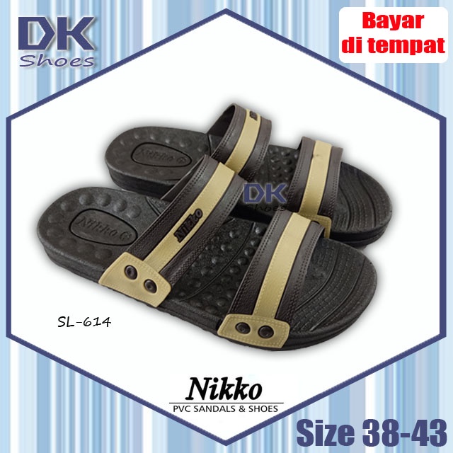 Nikko SL-614 M-XL / Sandal Laki Murah / Sandal Kuliah / Sandal Tahan Air / Sandal Kerja / Sandal Kekinian