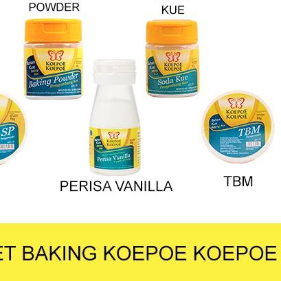 

Discount⚡️⚡️PAKET BAKING KOPEPOE (ONLINE) SP 30+BAKING 45+ PERISA VANILA 20+TBM 80+SODA 81