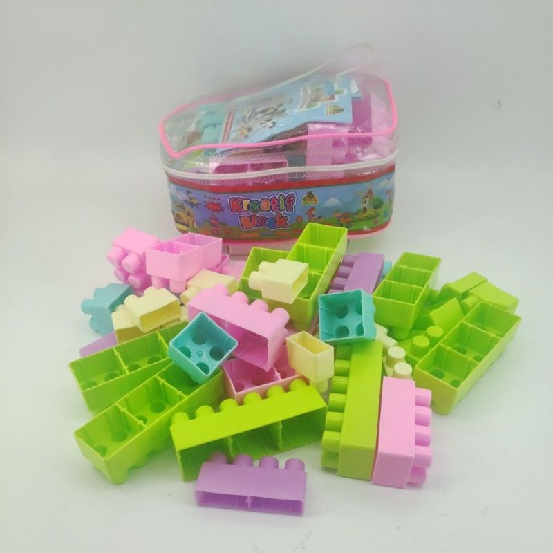 MAINAN BLOCK KREATIF MAINAN BLOCK PUZZLE MOBIL MAINAN EDUKASI KREATIFITAS ANAK