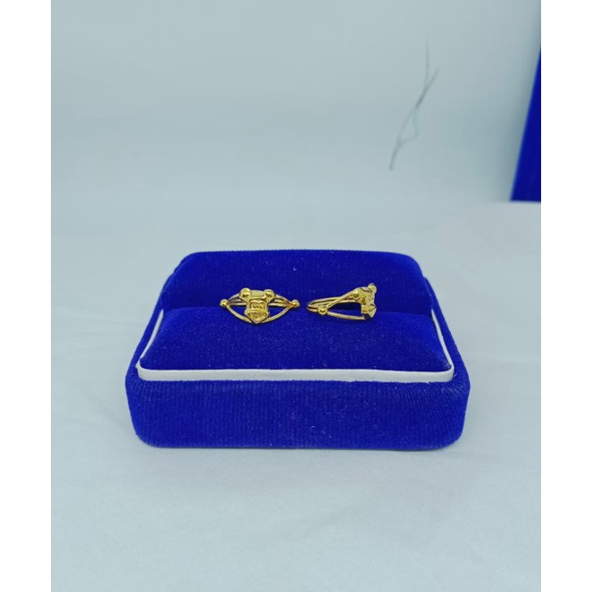 cincin anak mickey polos/perak asli silver 925 lapis emas/perhiasan fashion wanita terbaru