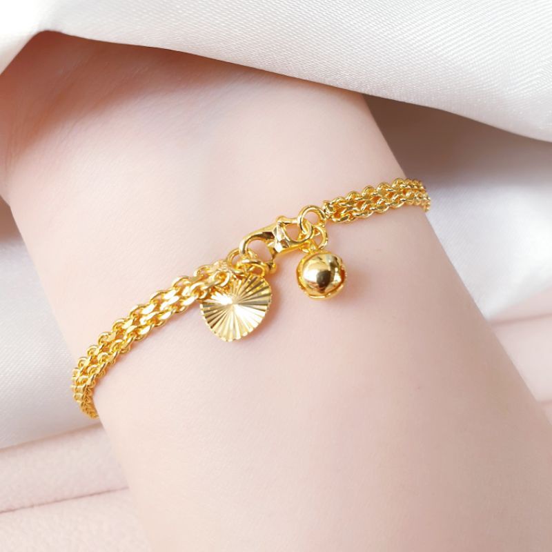 Gelang Rantai xuping warna 24k gl36