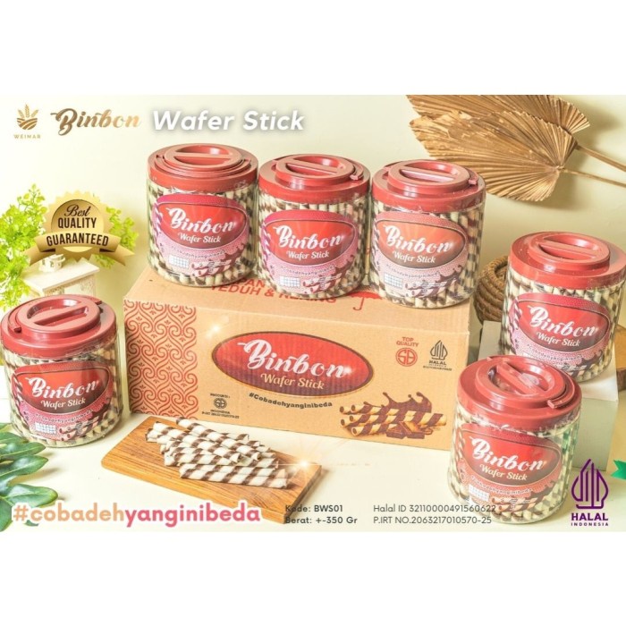

Kue Kering Lebaran Binbon Wafer Stick Halal / Hampers Kue Lebaran