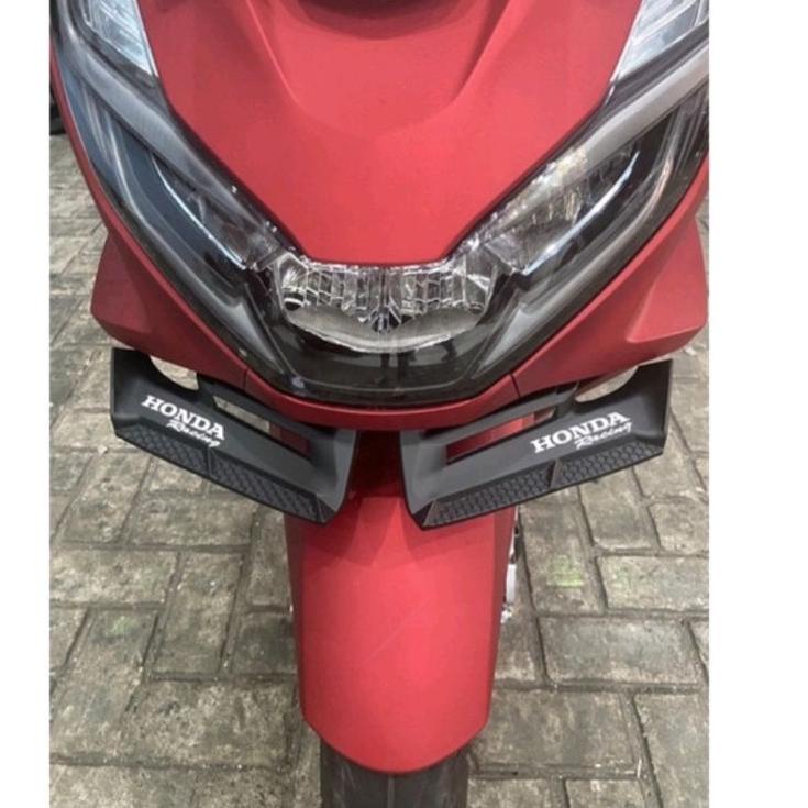 Berkualitas Winglet Wingled Depan Motor Honda Pcx-160 / Pcx-150 Model Burung Hantu Plastik Tebal ABS