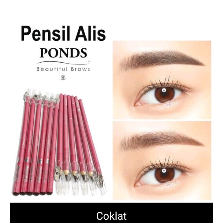 Pensil Alis POND'S / Eyebrow Waterproof Dapat Tutup Buat Penyerutnya