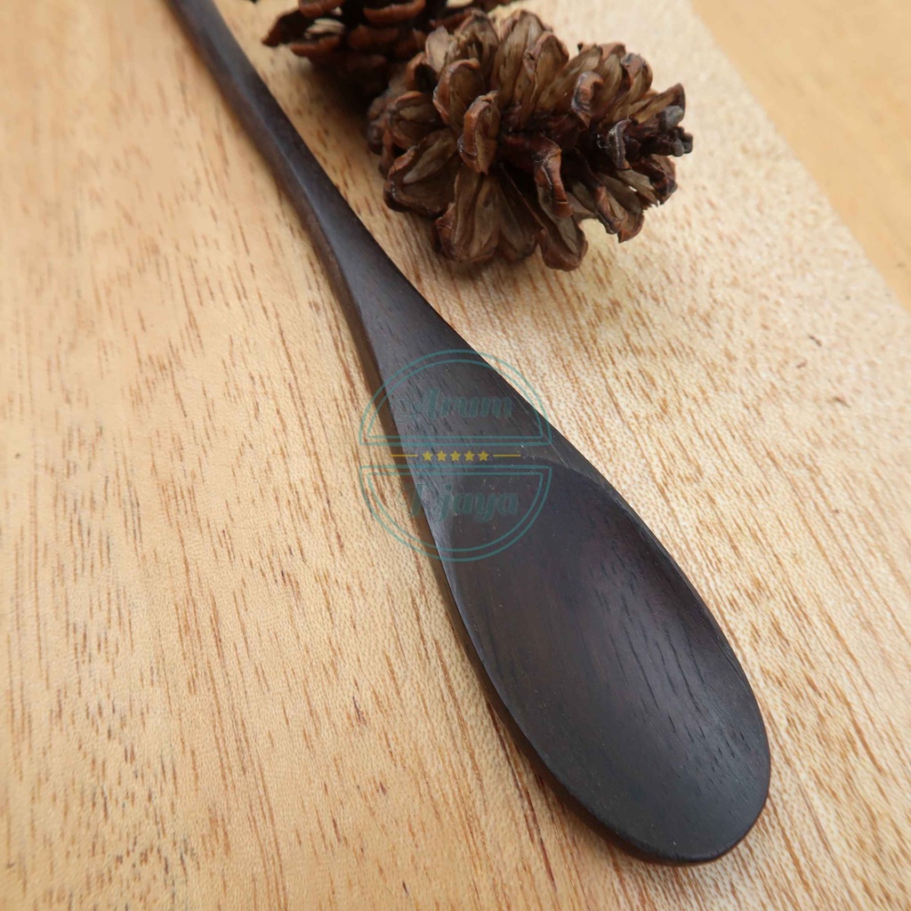 Sendok Jus Juice Spoon Sendok Panjang Sendok Gelas Panjang Sendok Kayu Wooden Juice Spoon