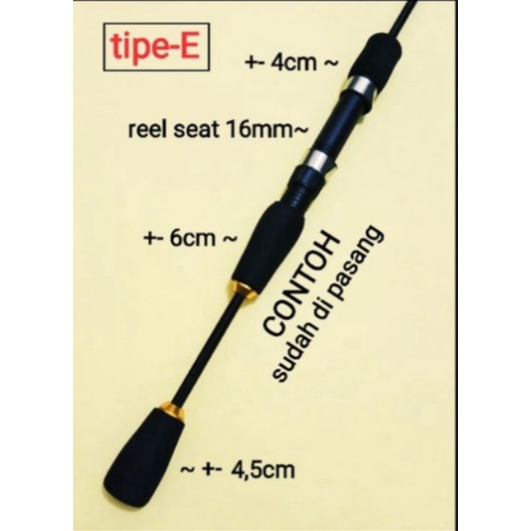 1 SET HANDLE BUSA EVA SPINING CUSTOM GAGANG JORAN REEL SEAT 16
