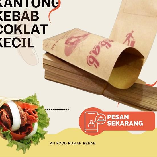 

Big Order Dus Kantong Kebab coklat Kecil isi 100 pcs Ready Stok