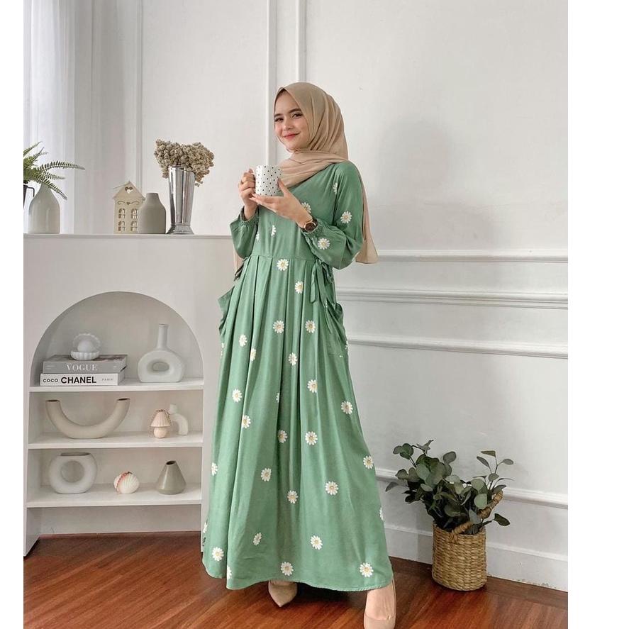 ➷ Gamis Milea / Dress Syari/ LD 120 cm / PB 130 cm / Gamis Rayon Premium / Dress Gamis Rayon Premium