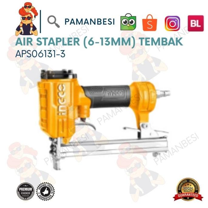 

INGCO APS06131-3 Air Stapler (6-13mm)- Staples Steples Stepler Tembak