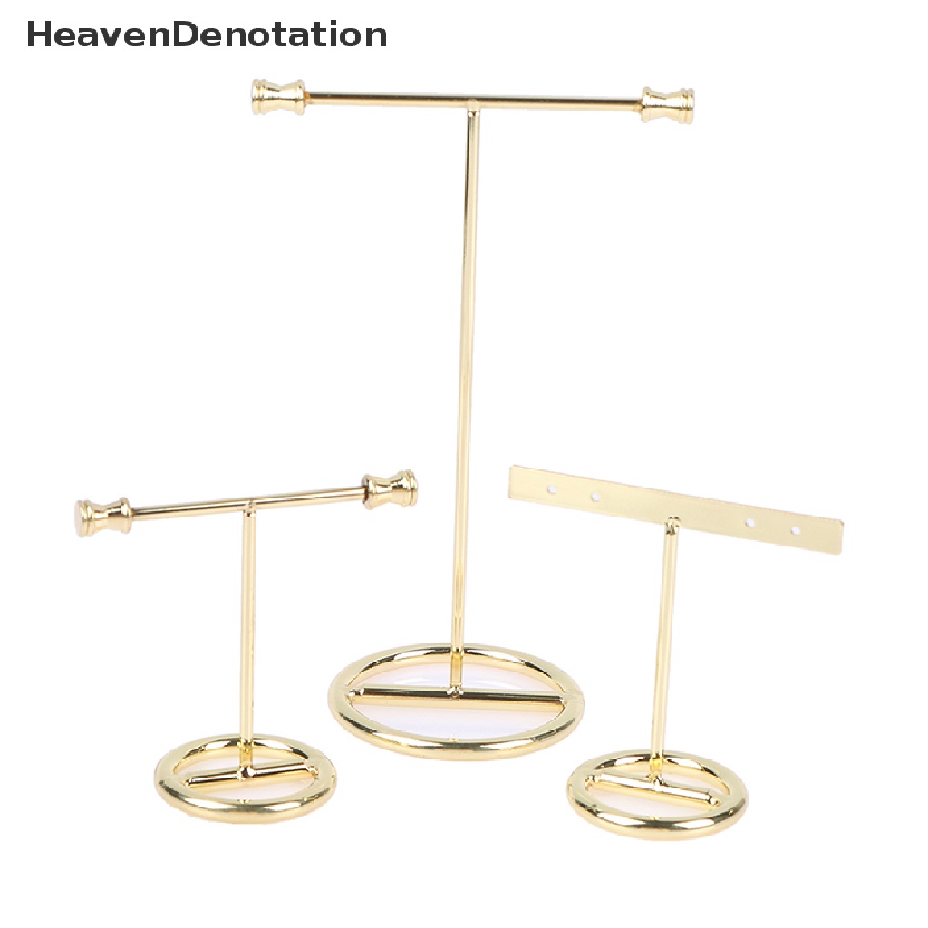 [HeavenDenotation] Stand Display Anting Emas Rak Display Anting Bentuk T Earrings Showcase HDV