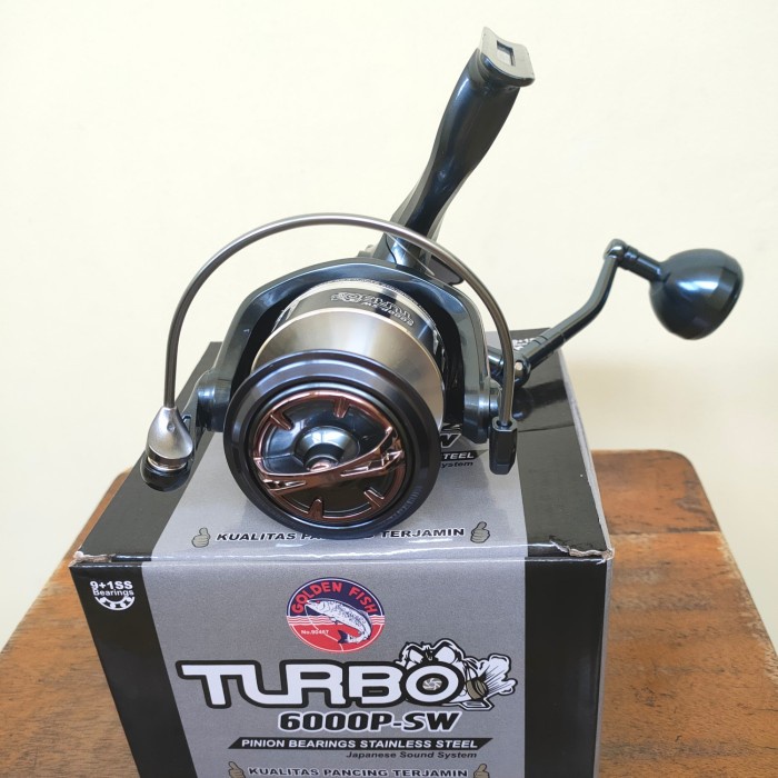 Terlaris Reel Golden Fish Turbo 6000 Sw