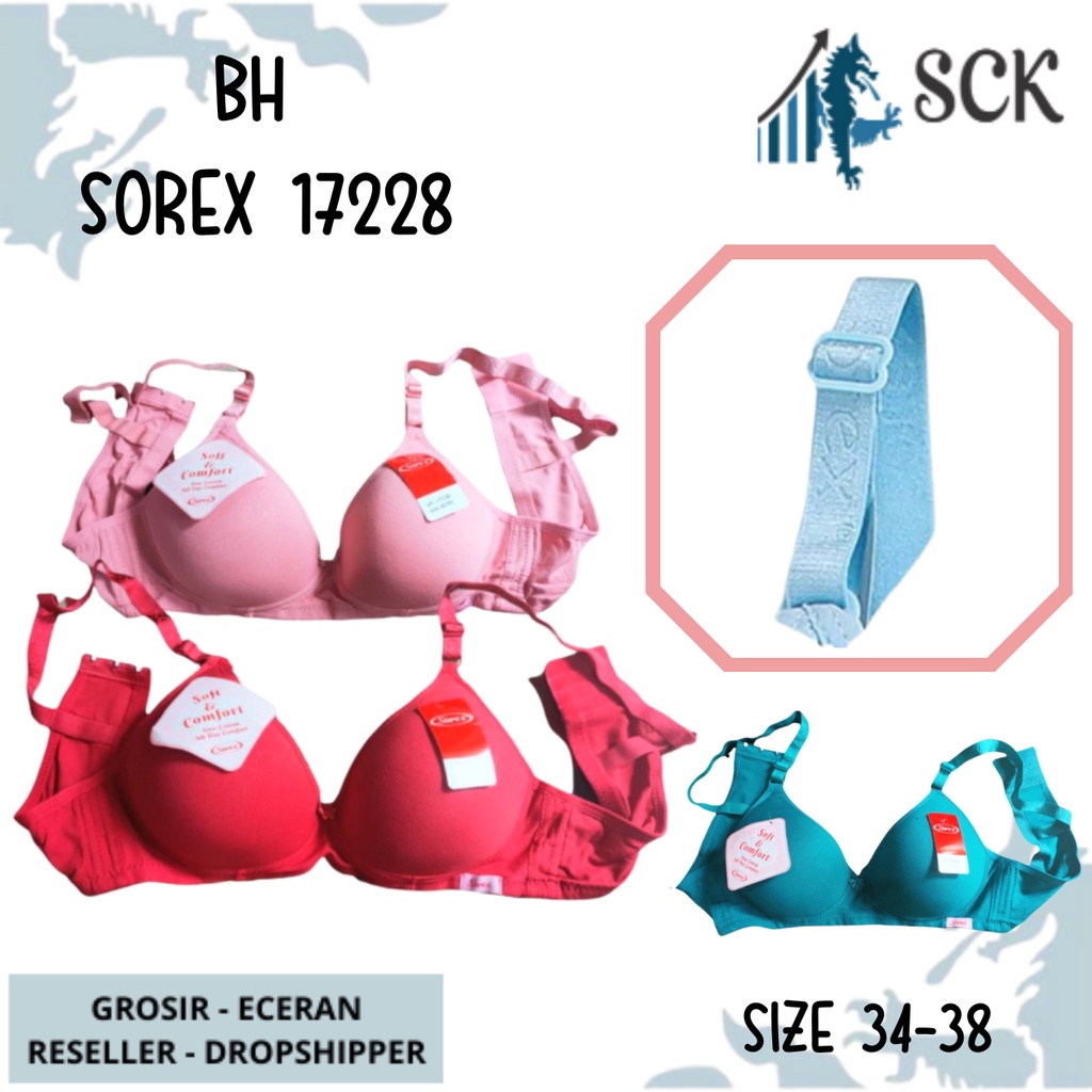 BH SOREX 17228 Busa Tipis Tanpa Kawat Super Soft / Pakaian Dalam Wanita / bh SOREX busa tipis 17228 - sckmenwear GROSIR