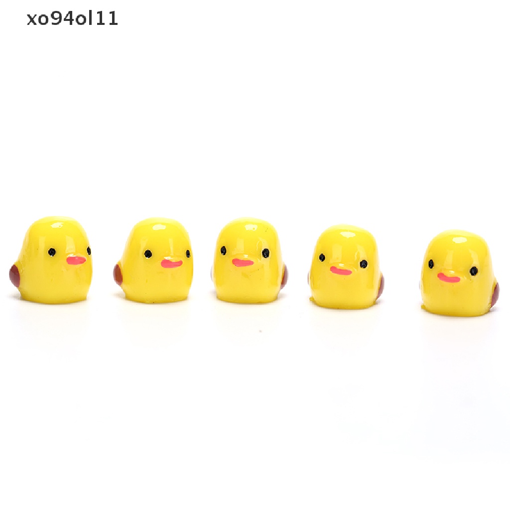 Xo Taman Miniatur Lucu Kartun anime Buatan Kecil Kuning Ayam Mikro Lanskap diy Kerajinan OL