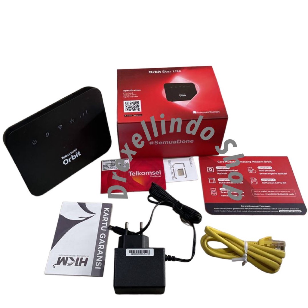 Modem Wifi Home Router 4G Telkomsel Orbit Star Lite UNLOCK Free Kuota