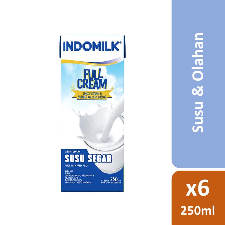 

Indomilk Full Cream UHT 250 ml x 6 pcs