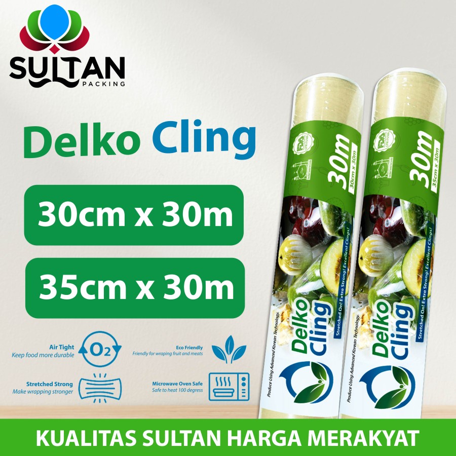 Plastik Cling Wrap Food Wrapping Pembungkus Makanan Delko Cling / roll