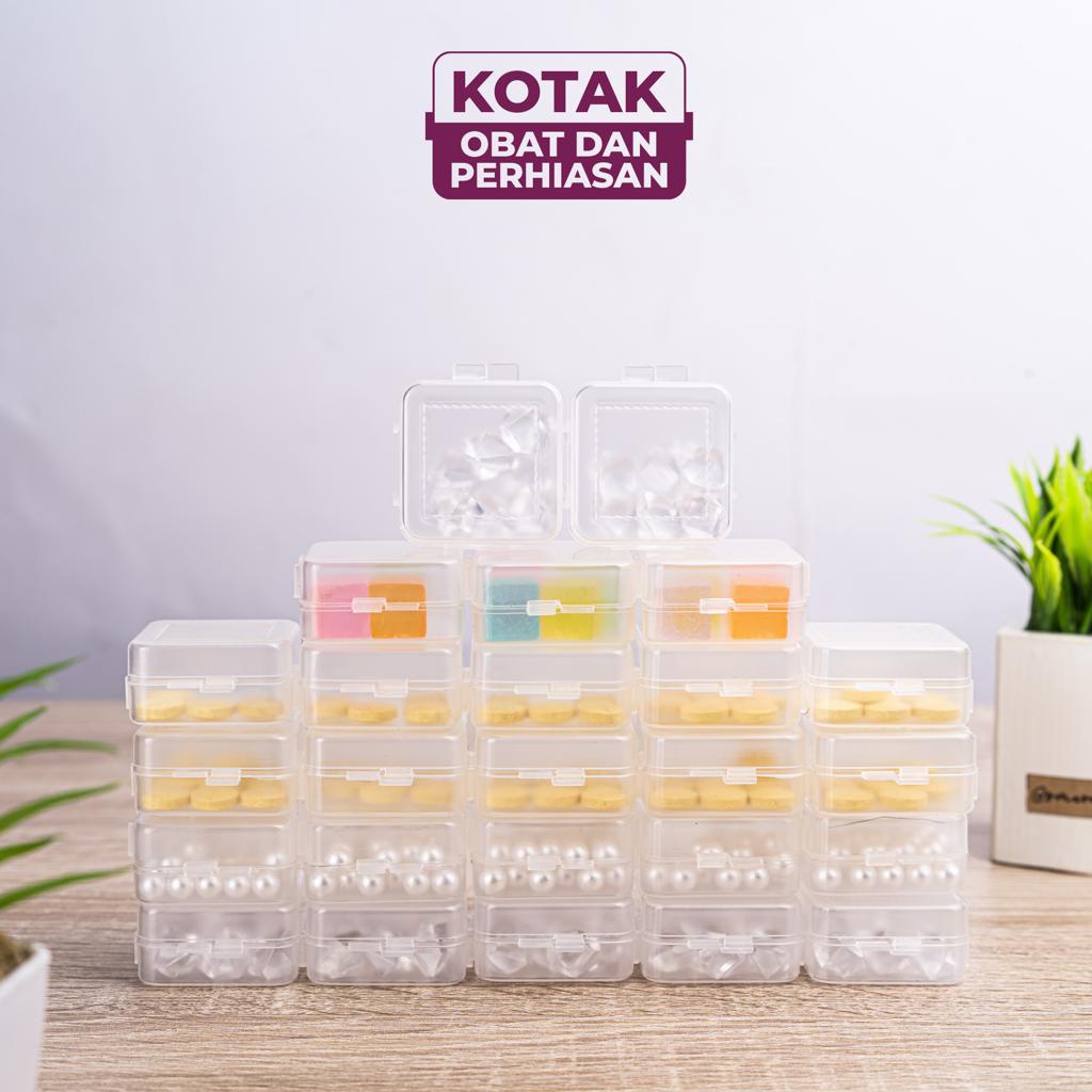kotak mini kecil tempat box obat perhiasan mc dll