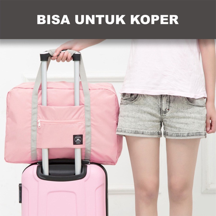 C081 Foldable Travel Bag / Hand Carry Tas Lipat / Koper Bagasi Organizer / Luggage Bag