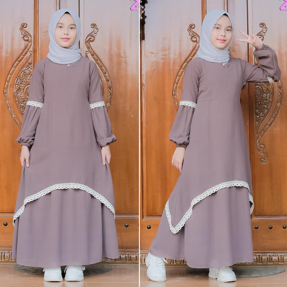BIG SALE Gamis Malaysia Renda Anak Ori Zafirah Kids