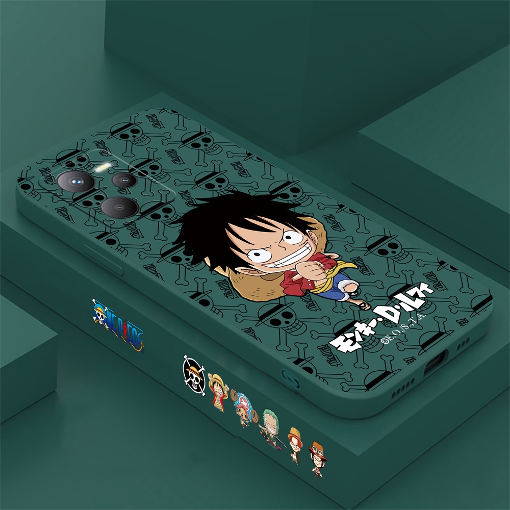 Oppo A17 A57 2022 A15 A16 A16K A54 A53 A12 A5S A7 A3S A11k A31 A52 A92 A94 A93 A37 F9 A1K Reno 7 6 5F 4F One Piece Luffy Soft Silicone Case Cover DGX