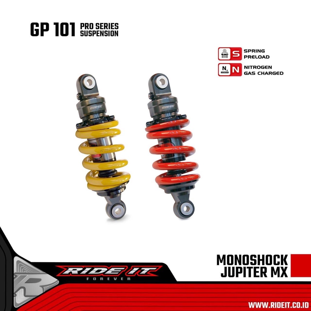 MonoShock Ride It GP 101 Premium Mono Shock Original Ride It 101, Jupiter Mx Old | Mx New | MxKing | Mx King