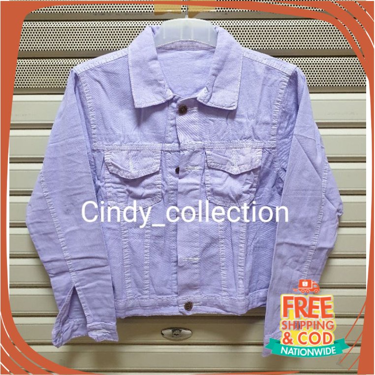 JAKET JEANS NEW BREND DENIM UNISEX/ JAKET WANITA UNGU JAKET UNGU JAKET OVERSIZE JUMBO XXXL JAKET JEA