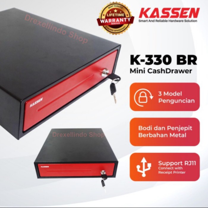 

[[JNT COD]] Cash drawer laci kasir KASSEN K330 K-330 BR