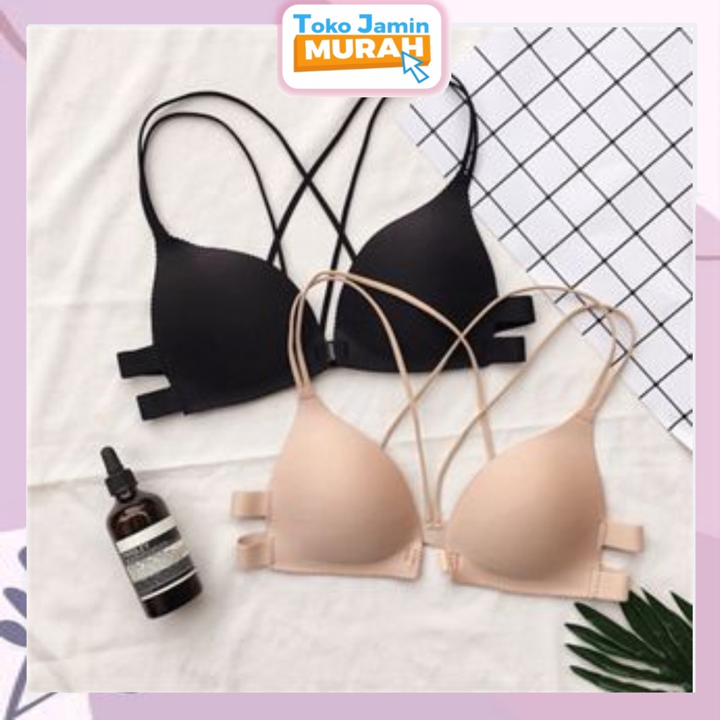 TJM BR104 Bra Wanita Model One-Piece Bra Bralette Push Up Bahan Tipis dan Bergaya Sexy BH