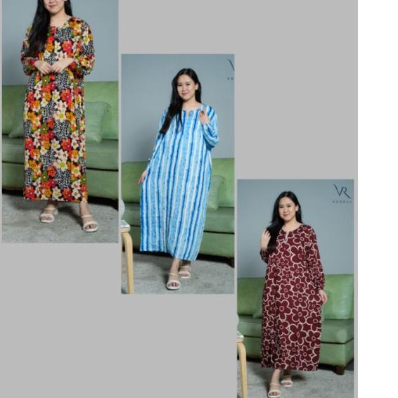 ❄ Daster habel busui lengan panjang gamis merk Verell ➸