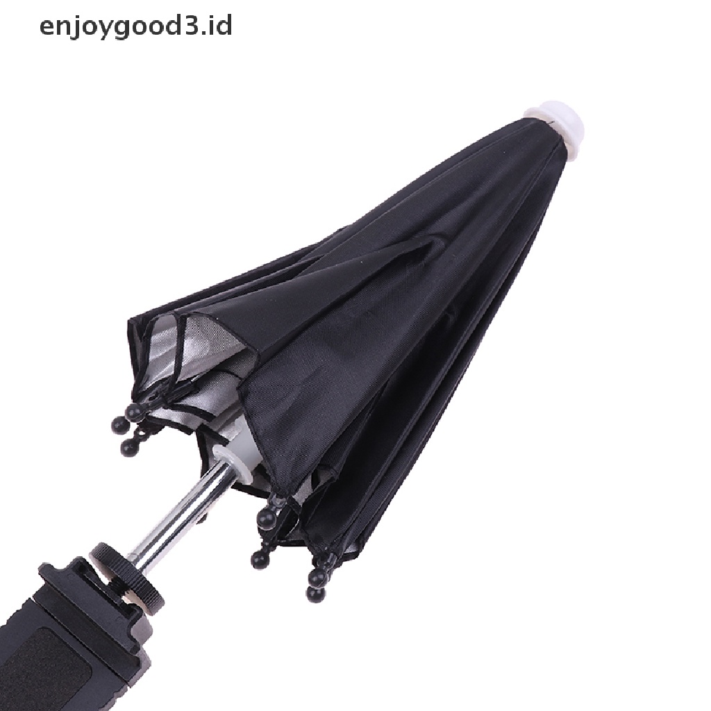 【 Rready Stock 】 Waterproof Portable Mini Mobile Phone Holder Locomotive Umbrella Bike Umbrella （ ID ）