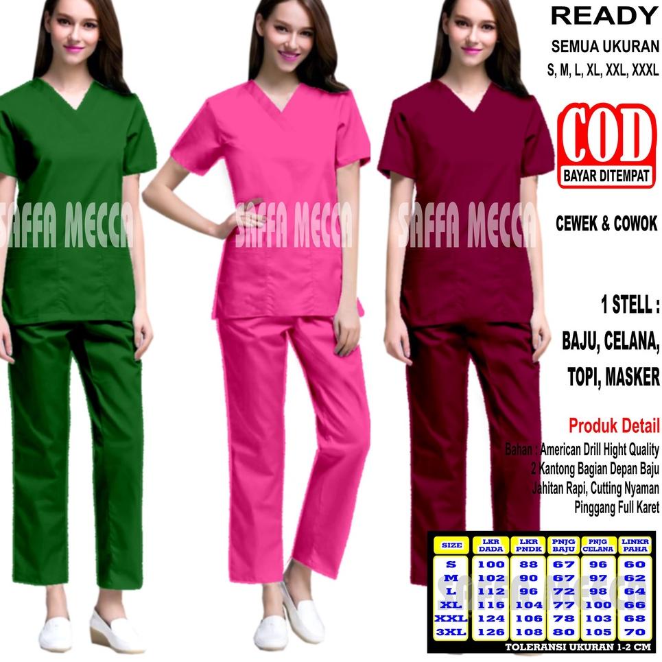 ▶ Baju OK   Baju OK Lengan Pendek Terbaru  Baju OKA   Scrub Perawat Lengan Pendek   Baju OKA Lengan 