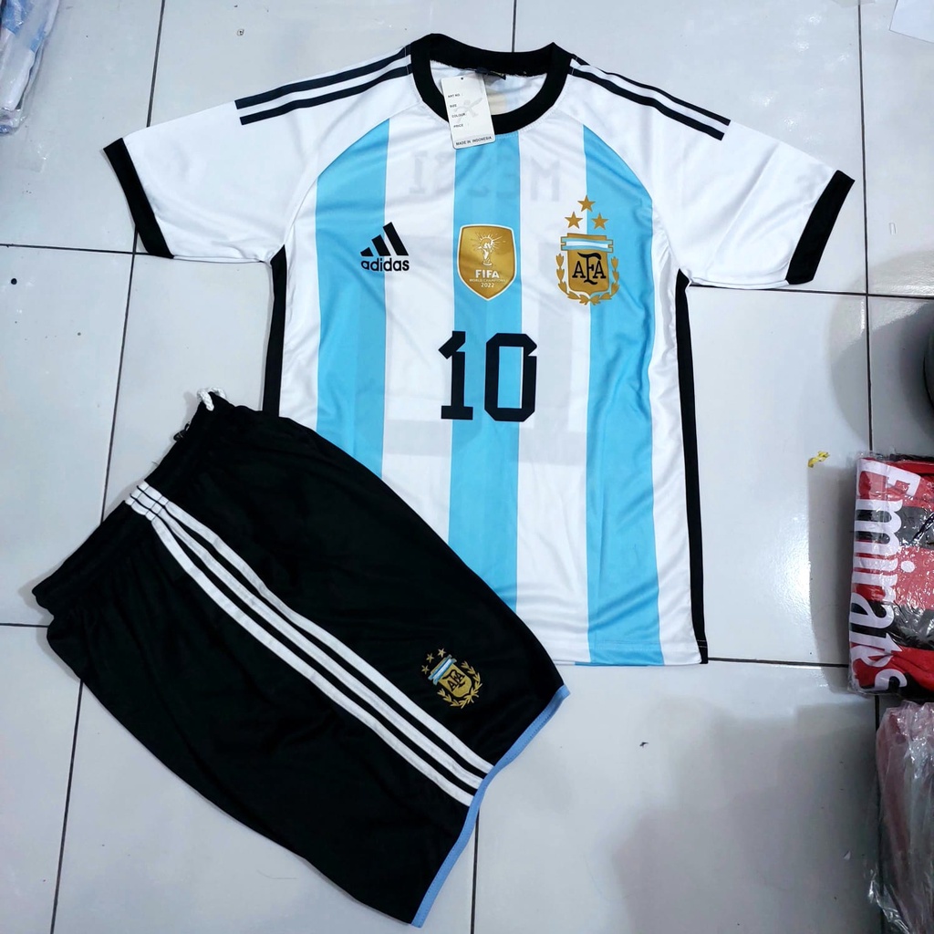 setelan baju bola argentina dewasa