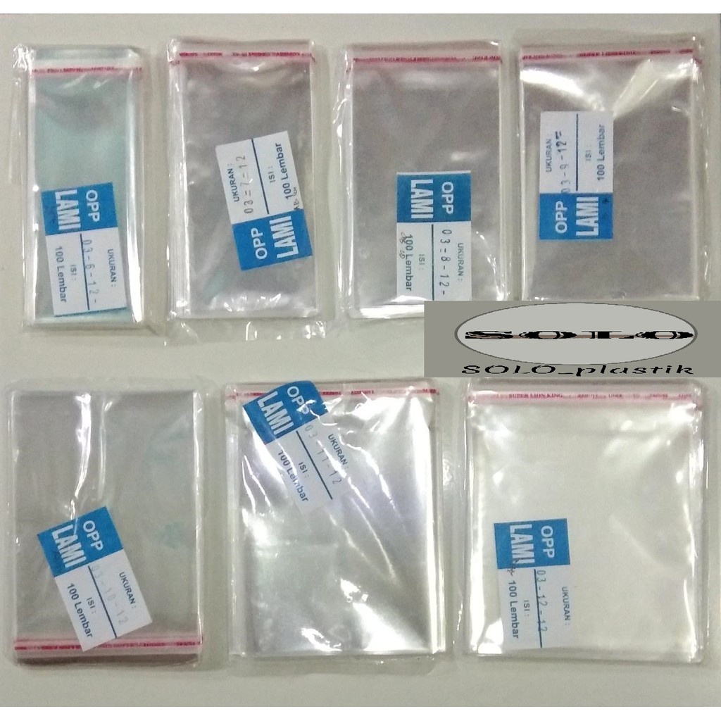 

Plastik OPP seal rekat isi 100 lembar - Plastik kue tebal 03 - plastik souvenir perekat undangan plastik sendok masker lem bucket dvd 6x12 7x12 8x12 9x12 10x12 11x12 12x12 6x20 7x15 7x10 10x10