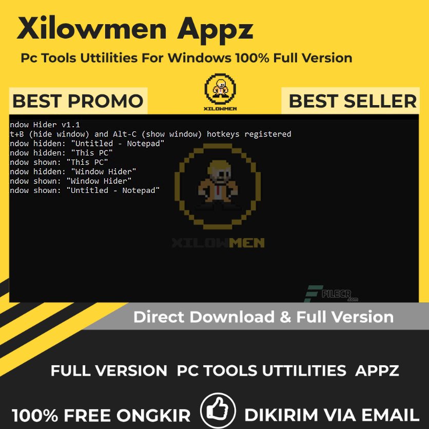 [Full Version] Window Hider Pro PC Tools Software Utilities Lifetime Win OS