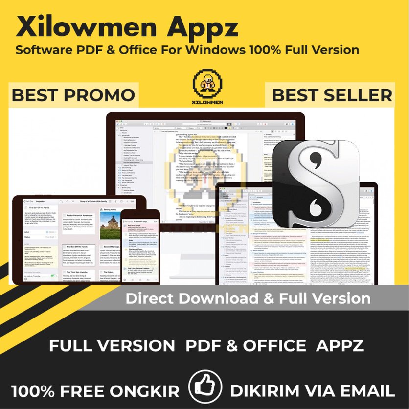 [Full Version]  Scrivener Pro PDF Office Lifetime Win OS