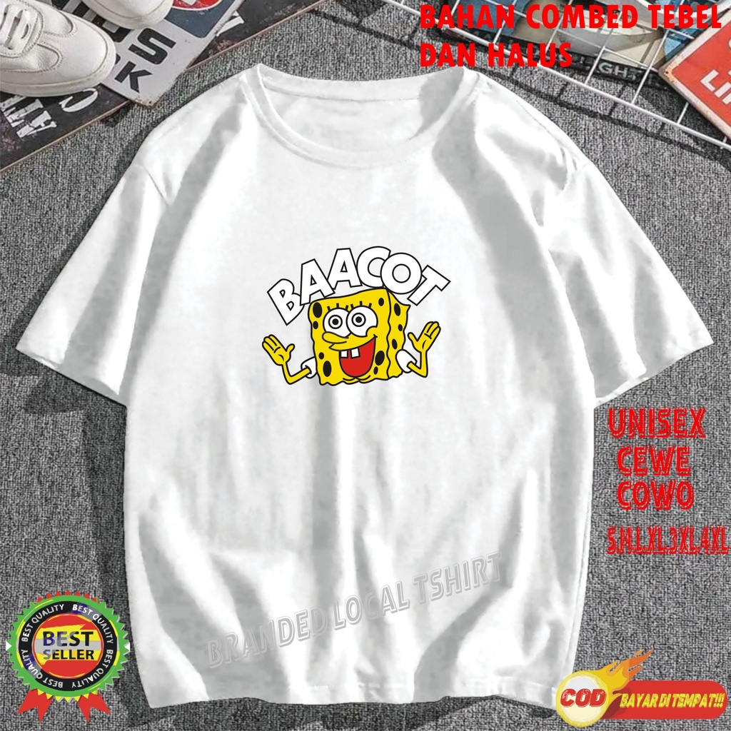 APP Kaos DTF SPOONBOB Kaos Murah /Pakaian Pria pakaian Wanita Best Seller