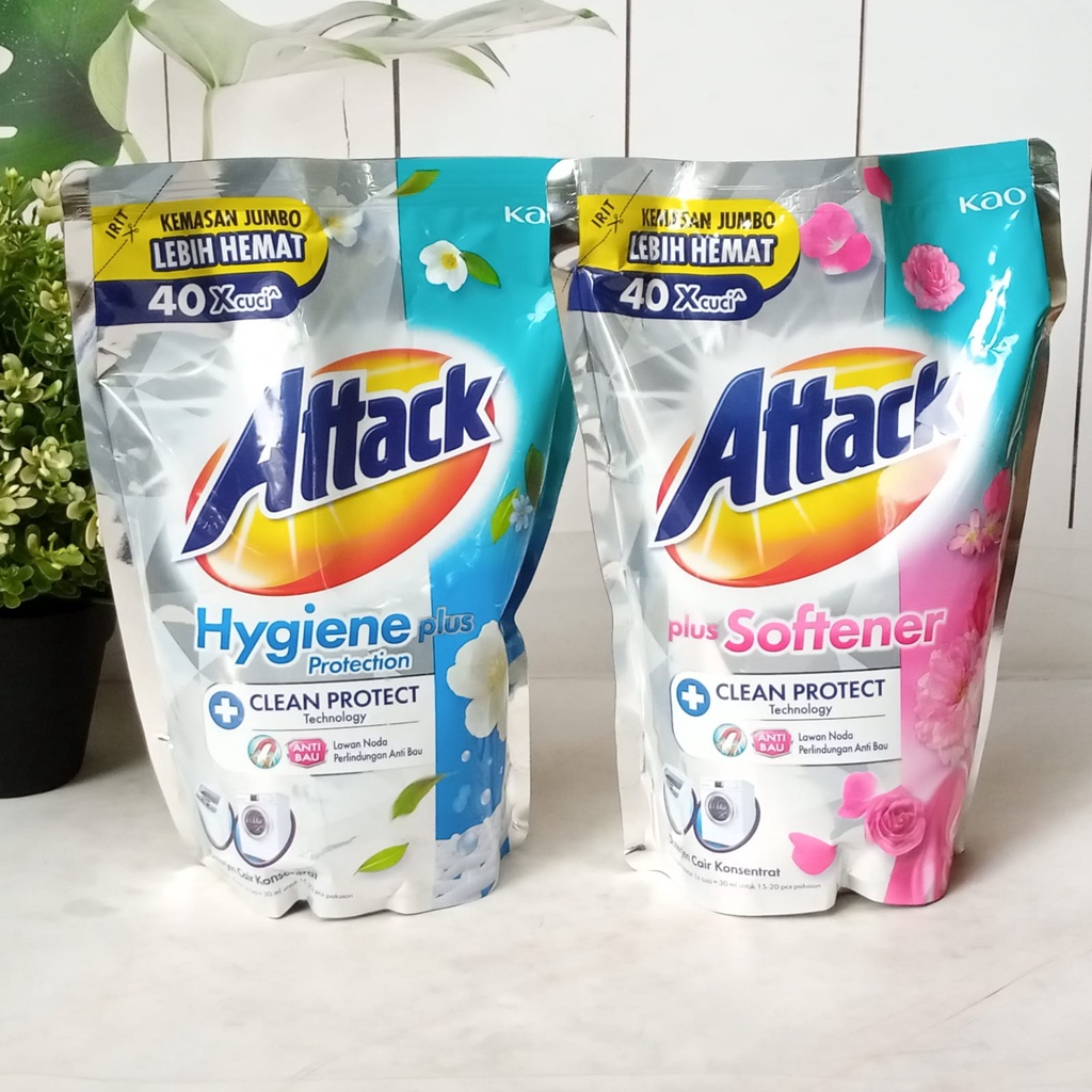 Jual Attack Deterjen Cair Konsentrat Pouch 1200ml | Shopee Indonesia