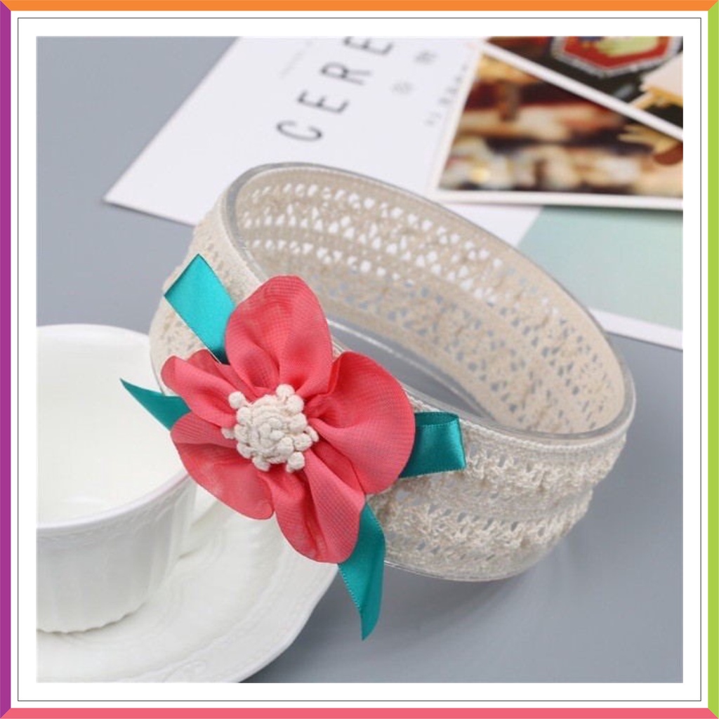 HEADPIECE FLOWER IMPORT | BANDANA FLOWER BANDO BABY GIRL ❤ Fashionbabies ❤