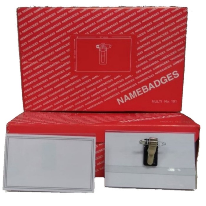 

Terlaris Name Tag Namebadges Id Card Multi No 101 Merah Nametag 50 Pcs 6 X 9 Cm