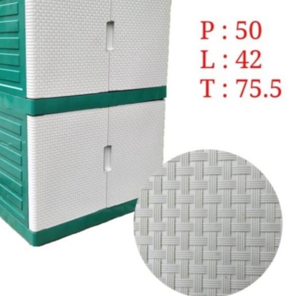 ✶ LEMARI PLASTIK LEMARI PAKAIAN PLASTIK SUSUN 2 ❇