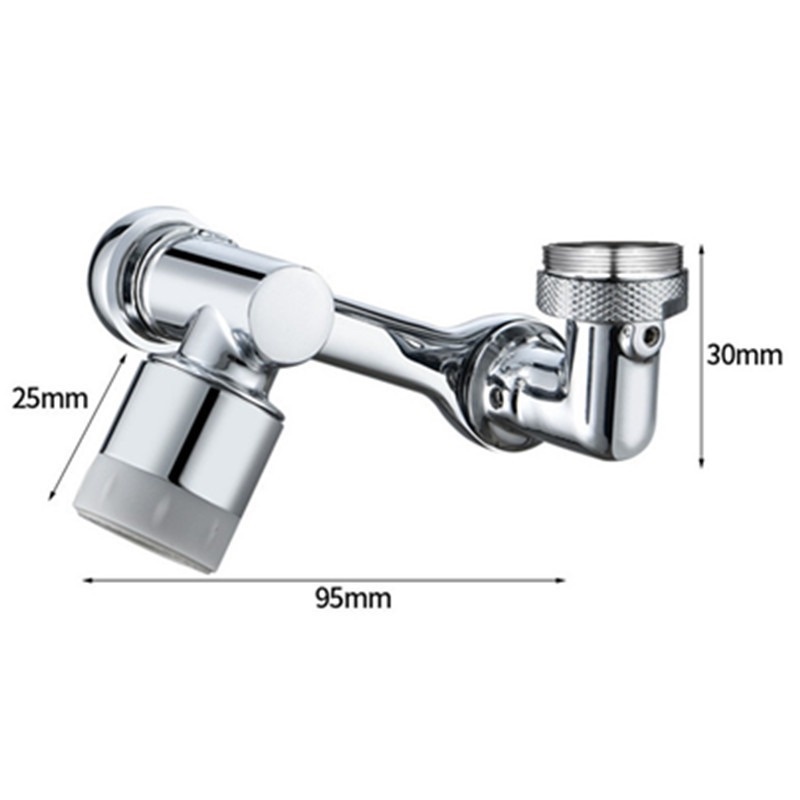 COOFARI New 1pc ABS 1080° Universal Faucet Splash Filter Tap Swivel Spray Head Extension