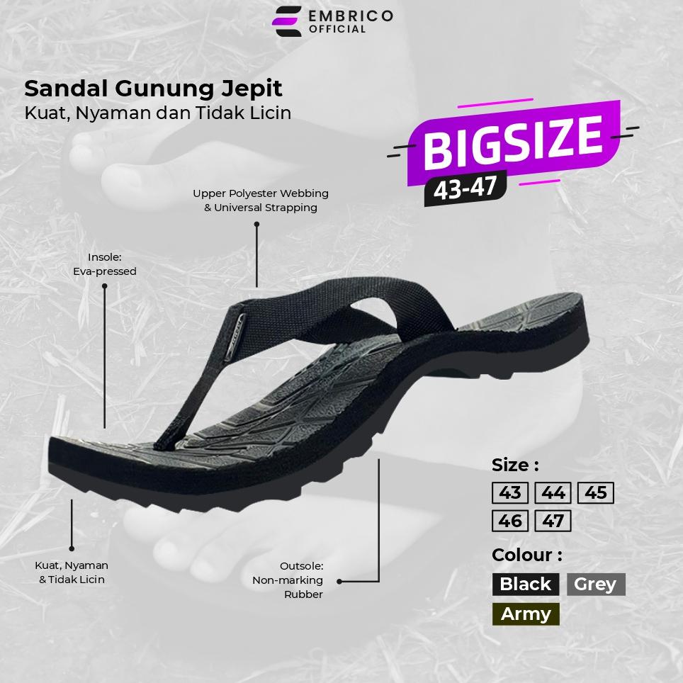 Murah Sandal Gunung Embrico Sendal Pria Jumbo Sandal Pria Outdoor Sandal Jepit Gunung Sandal Gunung 