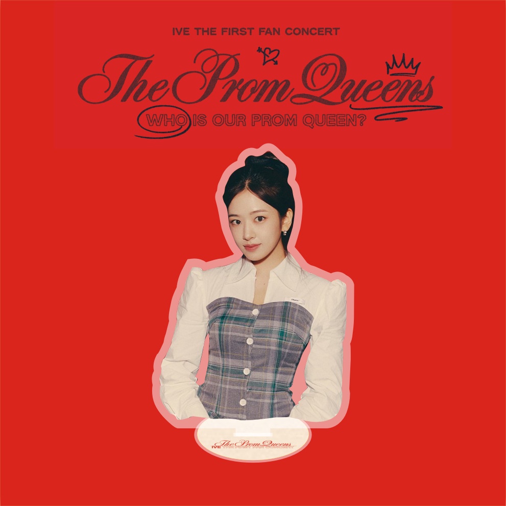 Stand Akrilik Konser Kipas Angin 10CM IVE Pertama THE PROM QUEENS IVE Member Stop Sign Berdiri