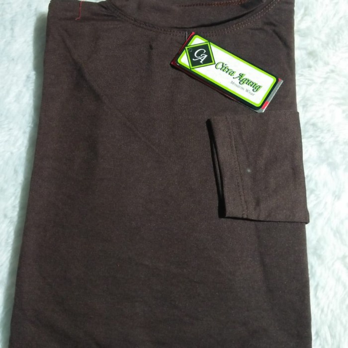 Promo - Manset Baju Gamis Kaos Standar Dan Jumbo - Coklat tua, Standar - Sedia manset gamis wanita d