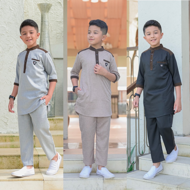 AMMAR KIDS ATTAQI 2.0 SETELAN BAJU KOKO KURTA ANAK LAKI LAKI 3-12 TH | AMMARKIDS