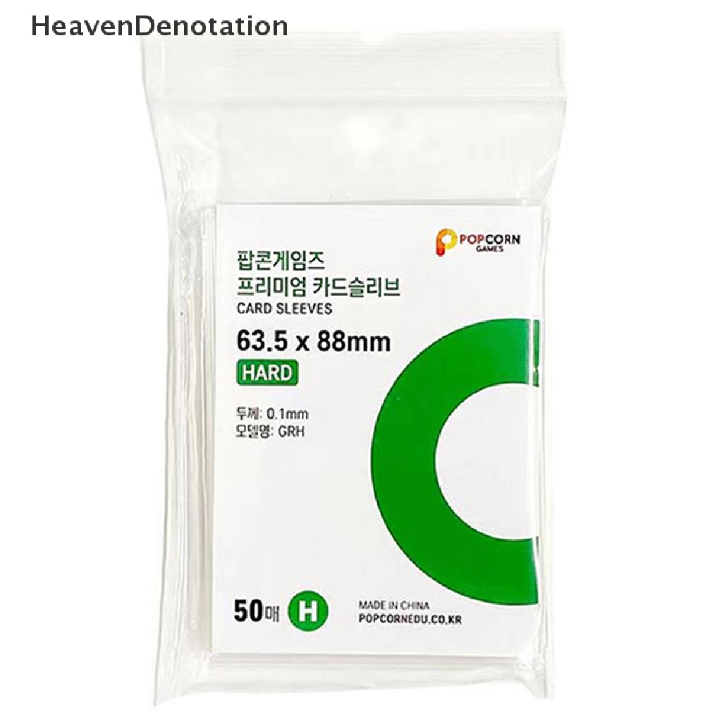 [HeavenDenotation] 50pcs Original Korea Card Sleeves Acid Free Hard 3inch Photocard Pelindung Film HDV