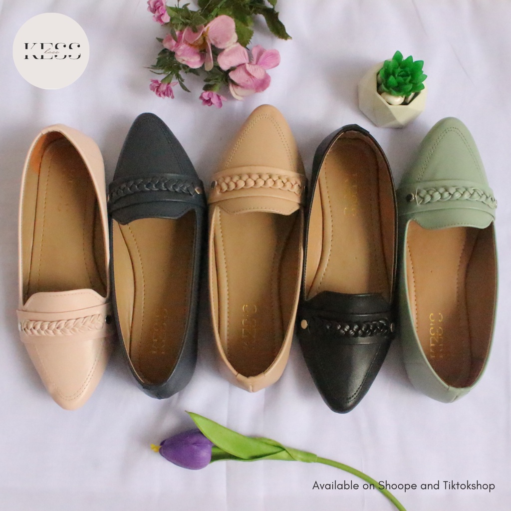 KESS JI016 - PEONY FLATSHOES KEPANG PREMIUM