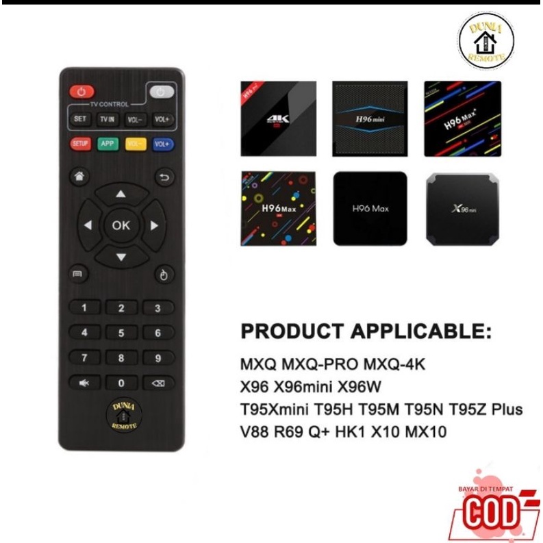 REMOT / REMOTE TV MULTI ANDROID TV BOX ALL TYPE MXQ MX10 H96 V88 T95