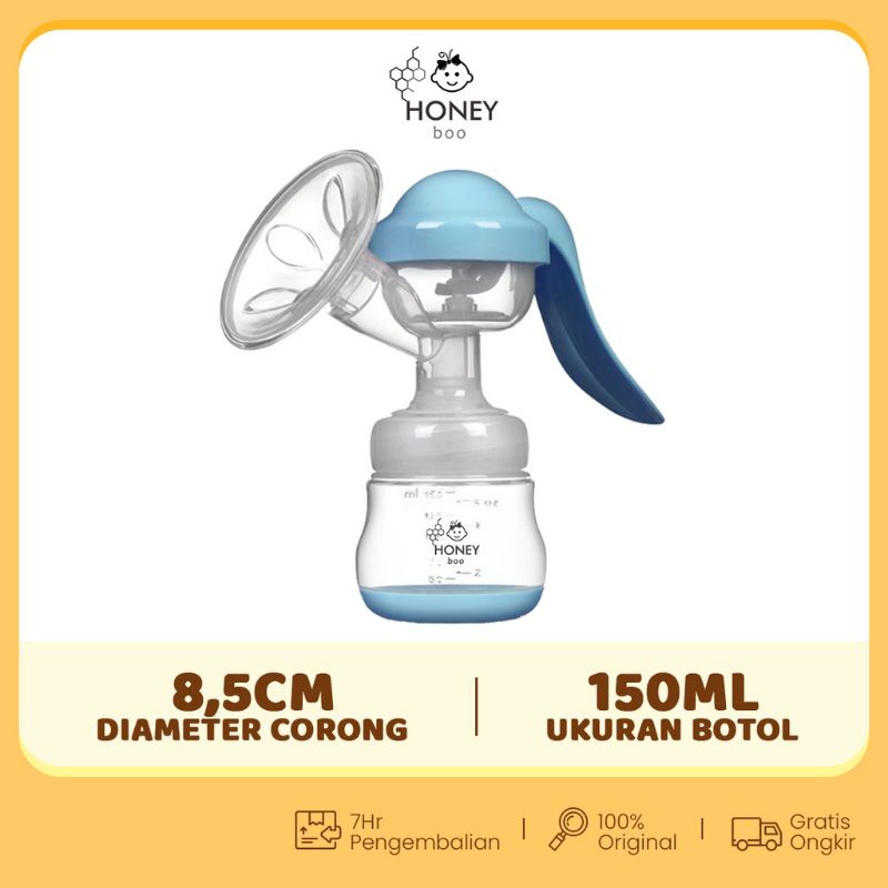 Honey Boo - Pompa ASI Manual 150 ml Breast Pump BPA Free