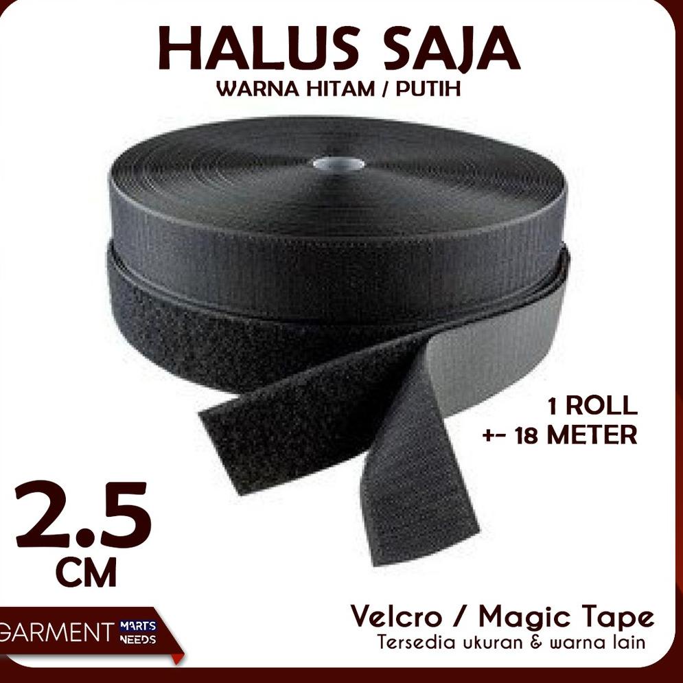 

Z22 VELCRO 2,5 CM MAGIC TAPE HALUS 18 METER PROMO ヱ